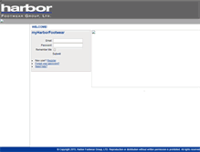 Tablet Screenshot of harborfootwear.com